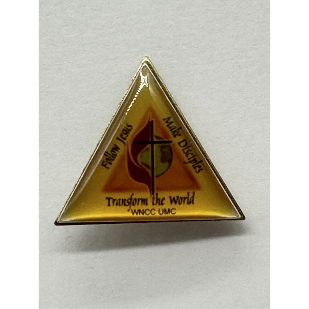 Vintage WNCC UMC Transform The World Lapel Pin